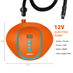 High Pressure Electric Pump For Paddle Board - Battery Powered - Canada