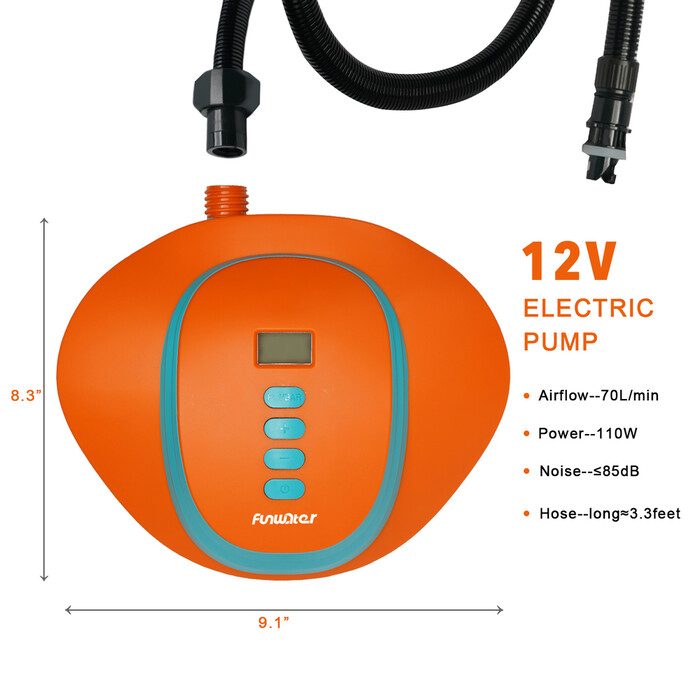 High Pressure Electric Pump For Paddle Board - Battery Powered - Canada