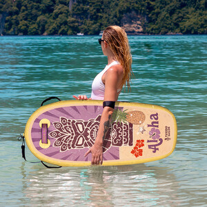 Kid Inflatable Paddle Board Bodyboard - Yellow Totem - Canada