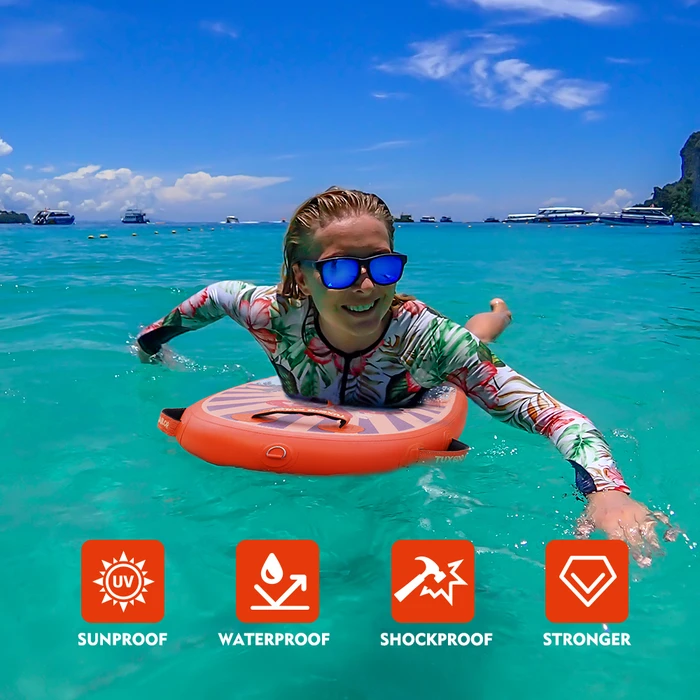 Kid Inflatable Paddle Board Bodyboard - Orange - Canada