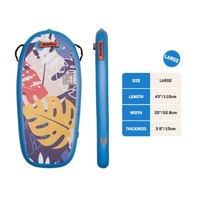 Kid Inflatable Paddle Board Bodyboard - Blue Leaves - Canada