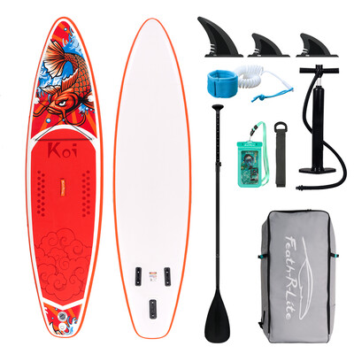 Inflatable Surfing Paddle Board 11' - Sup Koi Orange - Canada