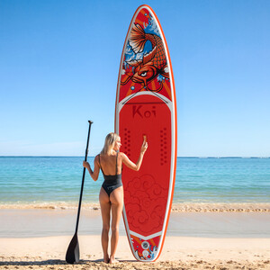 Inflatable Surfing Paddle Board 11' - Sup Koi Orange - Canada