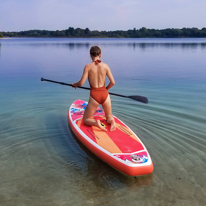 Inflatable Surfing Paddle Board 11'6" - Sup Koi Orange - Canada