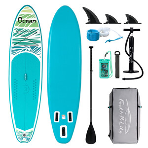 Inflatable Surfing Paddle Board 11' - Ocean Sky Blue - Canada