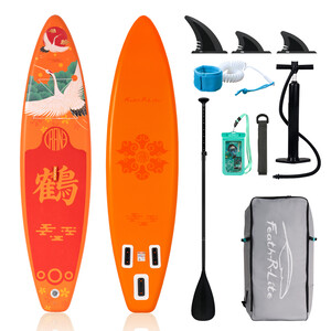 Inflatable Surfing Paddle Board 11' - Orange Crane - Canada