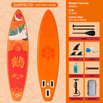 Inflatable Surfing Paddle Board 11' - Orange Crane - Canada