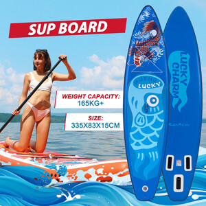 Inflatable Surfing Paddle Board 11' - Lucky Blue - Canada