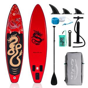 Inflatable Surfing Paddle Board 11' - Red Dragon - Canada