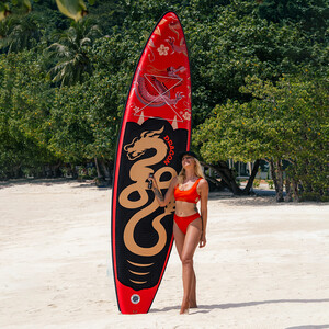 Inflatable Surfing Paddle Board 11' - Red Dragon - Canada